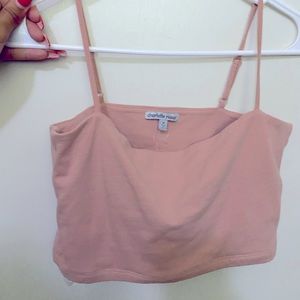 Short dusty pink crop top